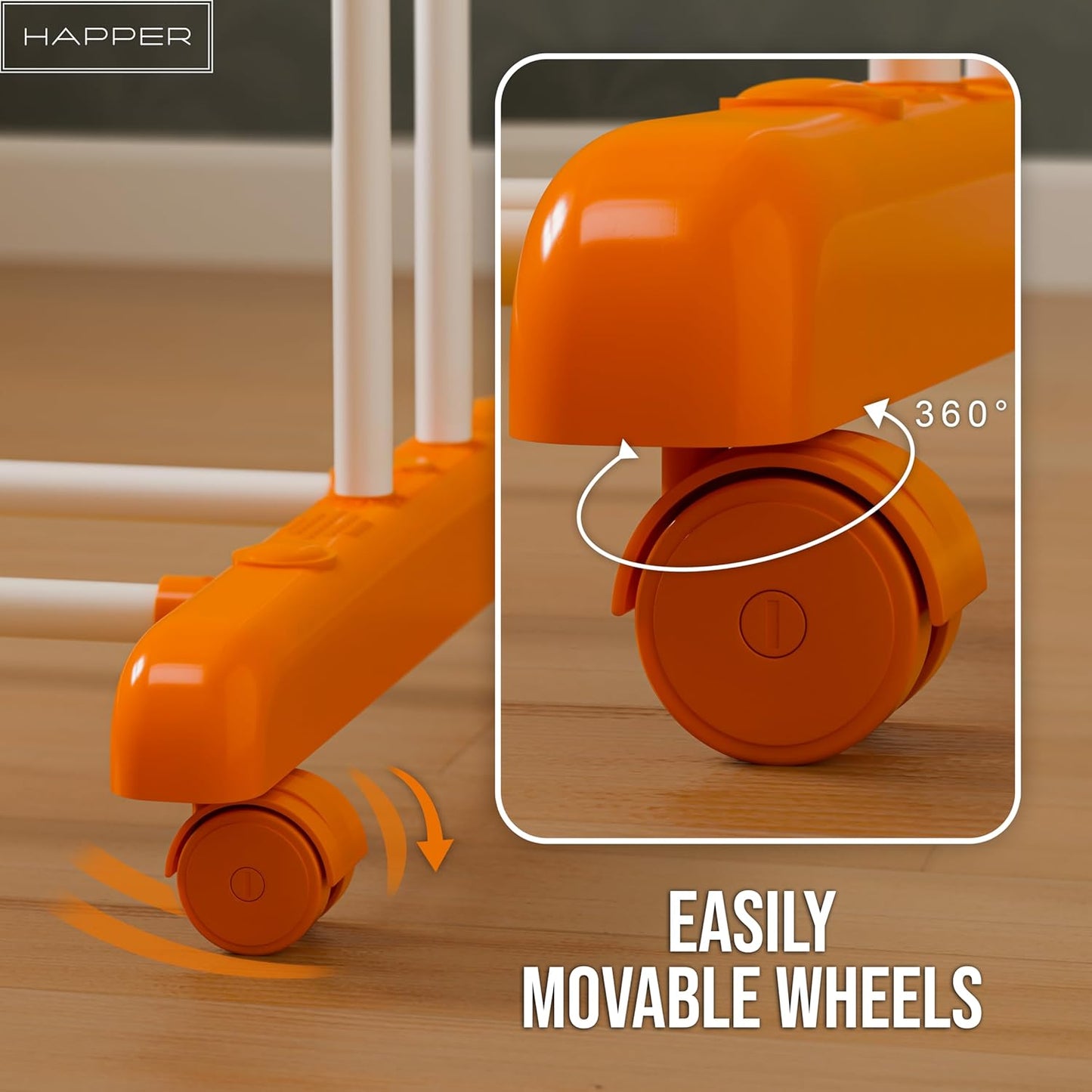 Happer Premium Clothes Stand for Drying with Wheels