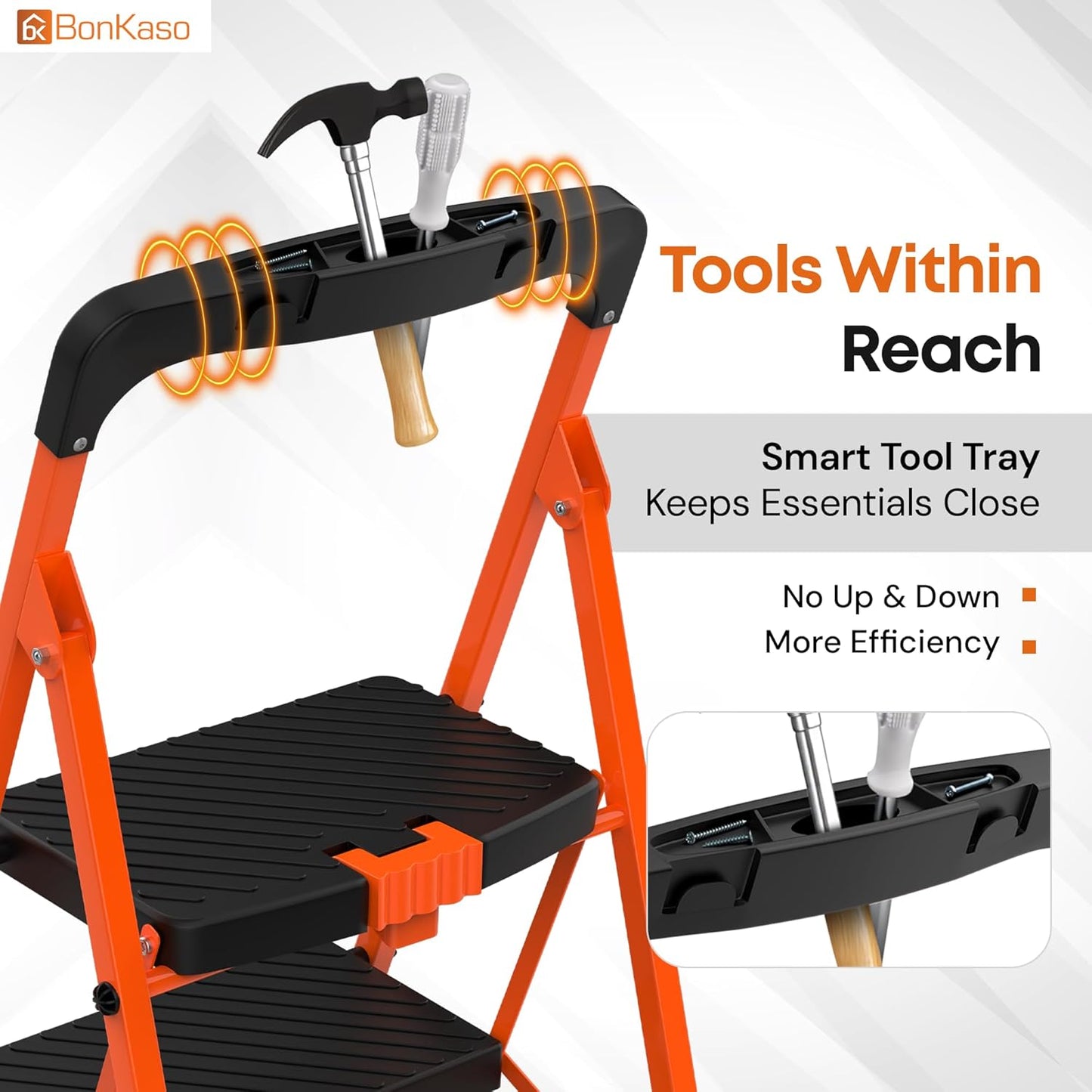 Steel Kitchen Ladder