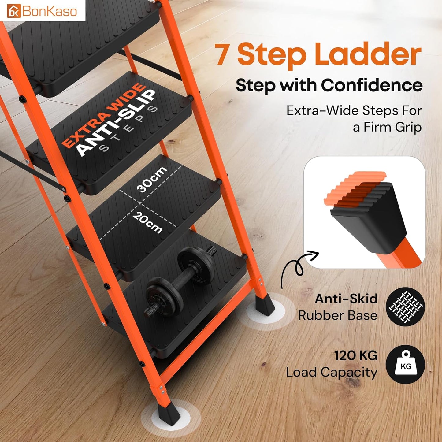 Steel Kitchen Ladder