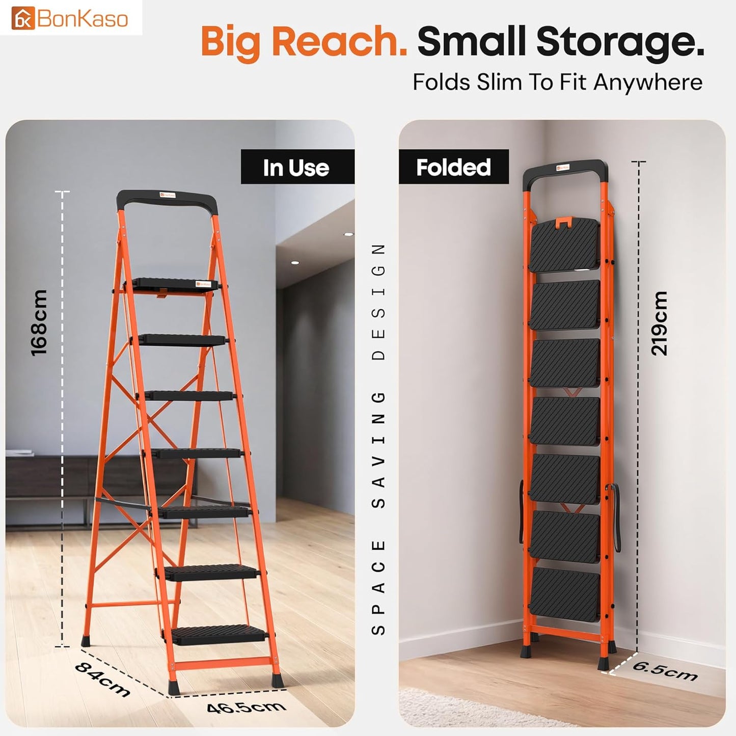 Steel Kitchen Ladder