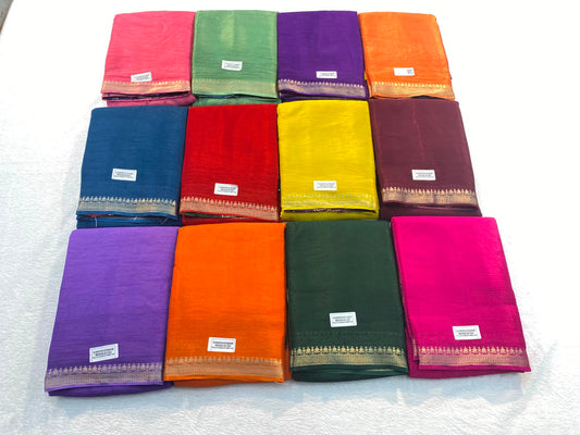 ✨ PREMIUM QUALITY VISCOSE  SILK SAREES  WITH SEQUENCE BLOUSE ✨