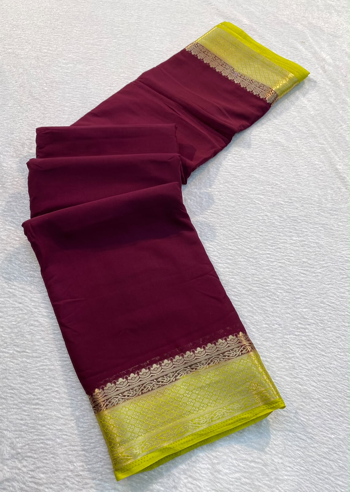 PREMIUM TRENDY SEMI MYSORE CRAPE SILK SAREES