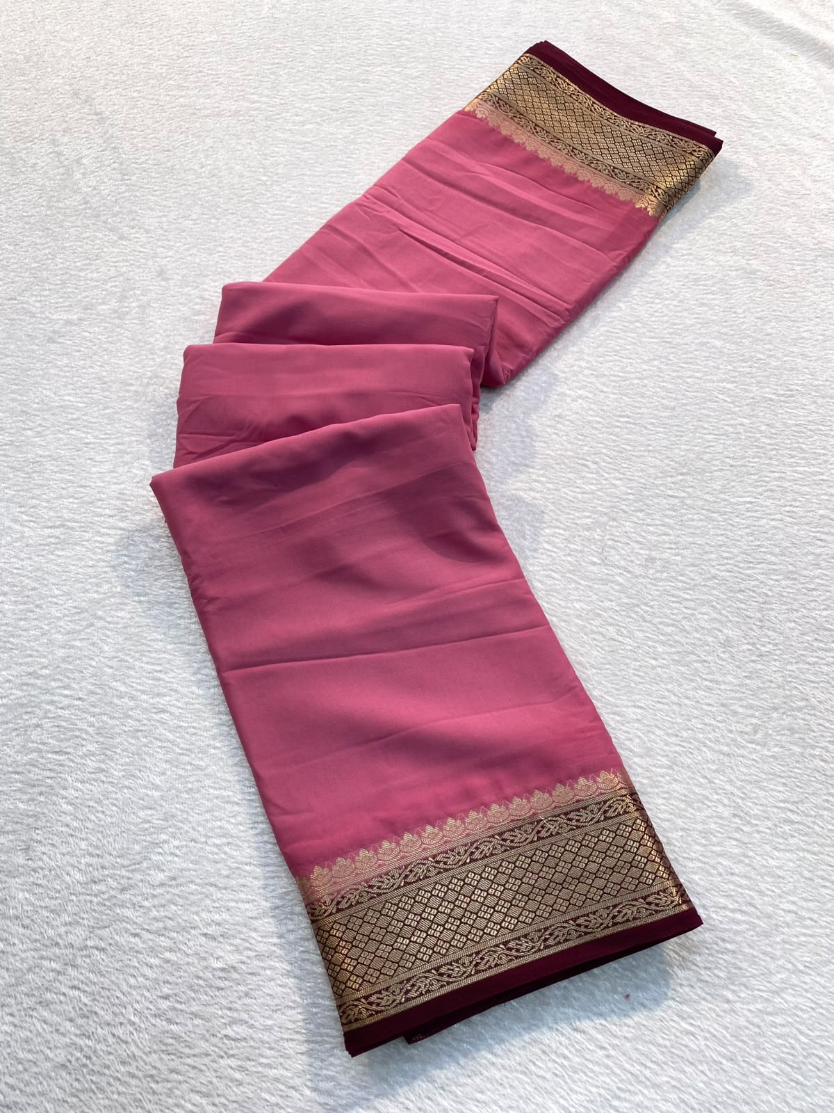 PREMIUM TRENDY SEMI MYSORE CRAPE SILK SAREES